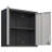 Metal Wall-Mounted Tool Storage Cabinet With Locking Door And 1 Shelf 1 Opened Drawer For Garage Warehouse,Office,Assembly Required (Cabinet)