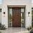 Alvime 19.5" H Modern Outdoor Wall Mount Lantern with Seedy Glass Shade-1090492979