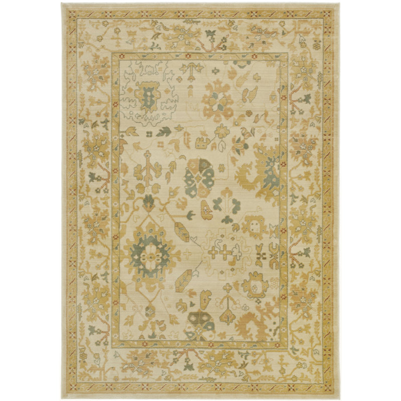Tapis tissé à la machine en polypropylène et crème Winter Lauren Ralph Lauren Brice, Rectangle 2 pi 6 po x 4 pi