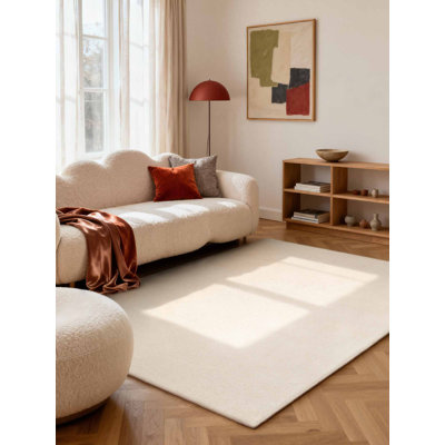 Puristic Wool Hand Tufted Area Rug