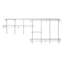 Adjustable ShelfTrack 4 Shelf Heavy Duty Wire Shelving Wardrobe System and Clothes Rail Kit 2m to 3m Wide
