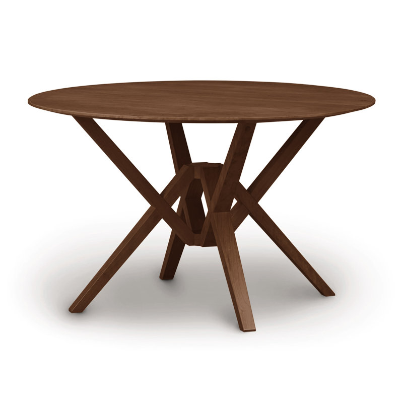 Exeter Round Fixed Top Table, Saddle Cherry, 48" L x 48" W