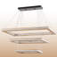 Lustre rectangulaire 3 niveaux à DEL-1830577052