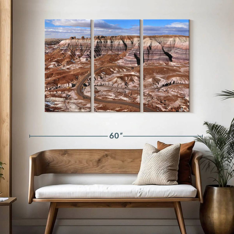 Bleu mesa, 32" H x 50" W