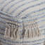 Graduation Day 34" x 34" x 16" Beige & Grey Pouf Ottoman - Modern Footrest