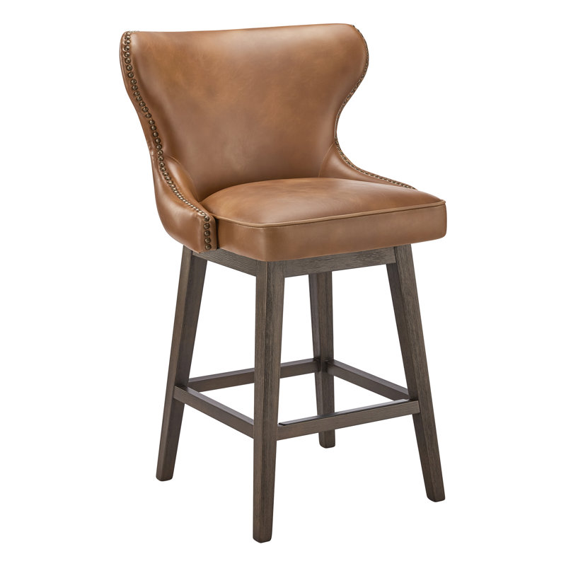 Tabouret de bar et de comptoir pivotant Caraline Patenaude (ensemble de 3), Sable, cire, Counter Stool (26" Seat Height)