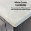 Meuble-lavabo compact avec comptoir en quartz et miroir-1977502497