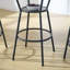 Ensemble de table de bar et de tabourets rembourrés polyvalents avec tablette, tabourets confortables avec dossier pour divers réglages