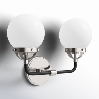Newport 2 Light Frosted Vanity Light