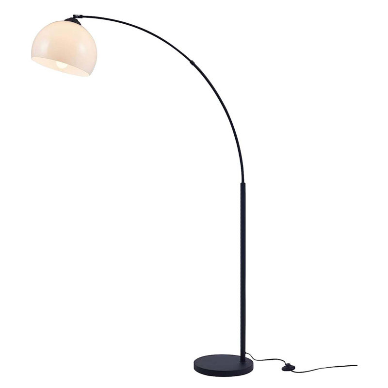 Argenis 43.2cm Black Arched Floor Lamp