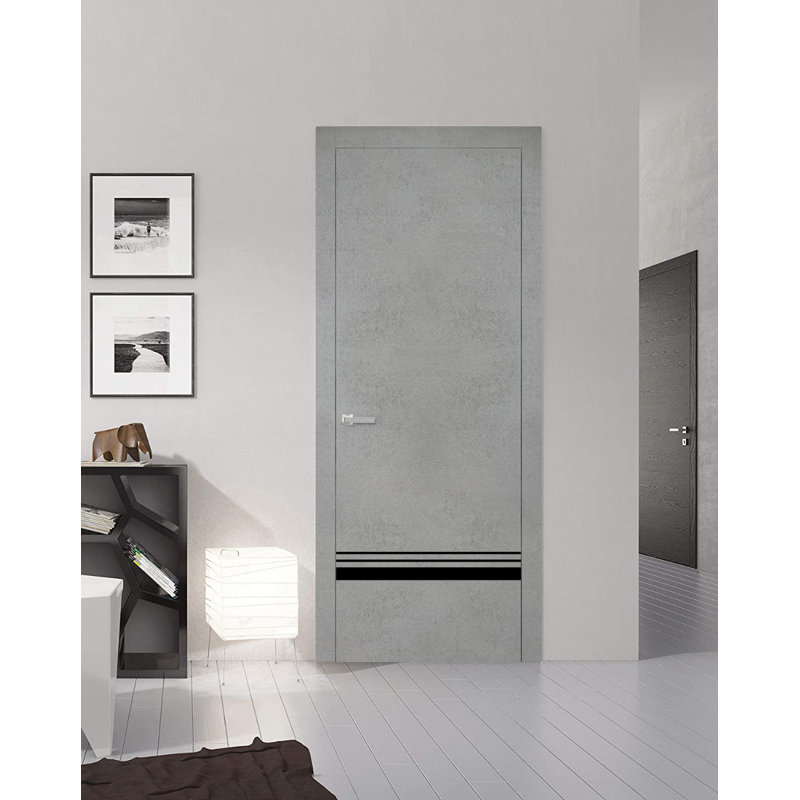 Porte intérieure moderne avec poignée | Planum 0012 | Garniture simple à panneau simple Regural | Portes de salle de bain robustes