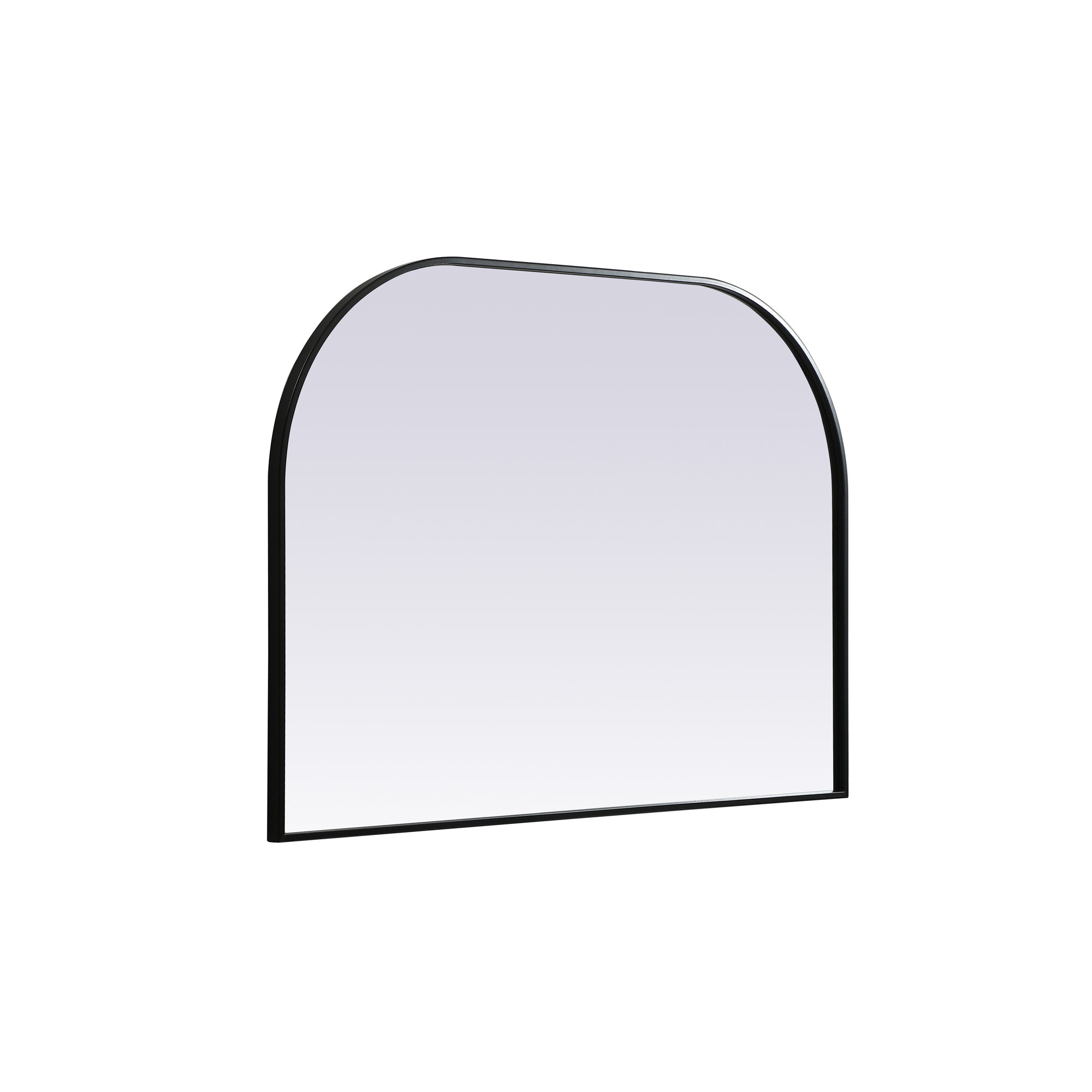 Sabine Metal Wide Arch Wall Mirror, 24" x 39", Black
