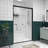 44 - 48" Adjustable Width Aluminum Frame Double Sliding Shower Door With Mute Rollers, Reversible Installation Feature