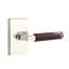 Emtek Select Passage Leverset w/ Rectangular Rosette & L-Square Stem, Rosso Levanto Marble Lever CF-1307488885