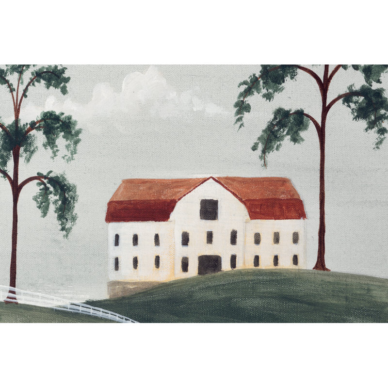 Country Cottage 1 - Wrapped Canvas Painting, 30cm H x 46cm W x 3.8cm D