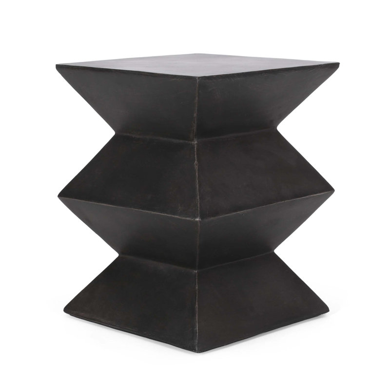 Table d'appoint d'extérieur en béton léger