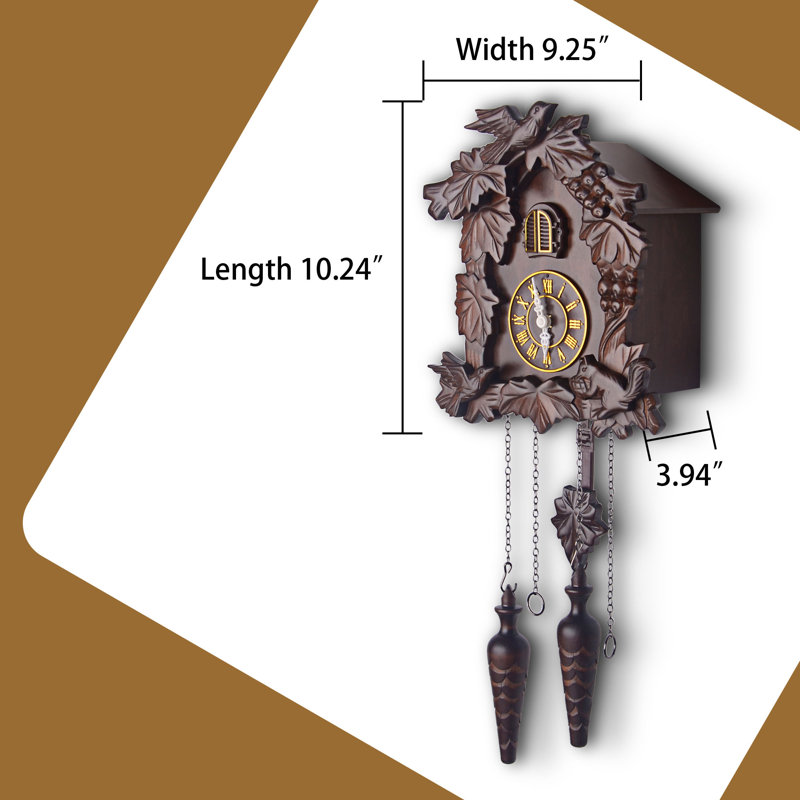Tahlequah Wall Clock MX210, Espresso