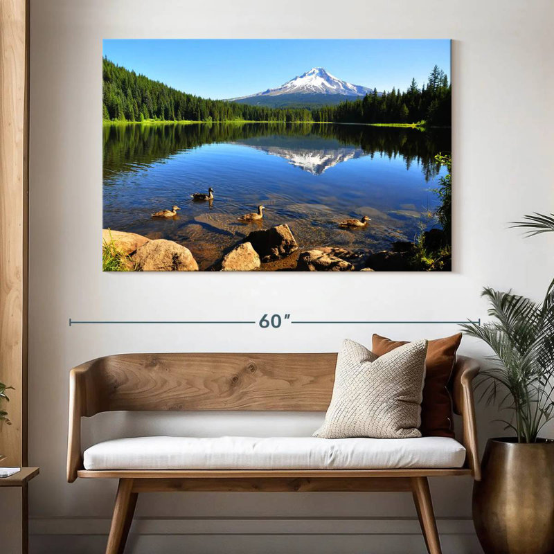 Alvord Trillium Lake Ducks, 34" H x 51" W