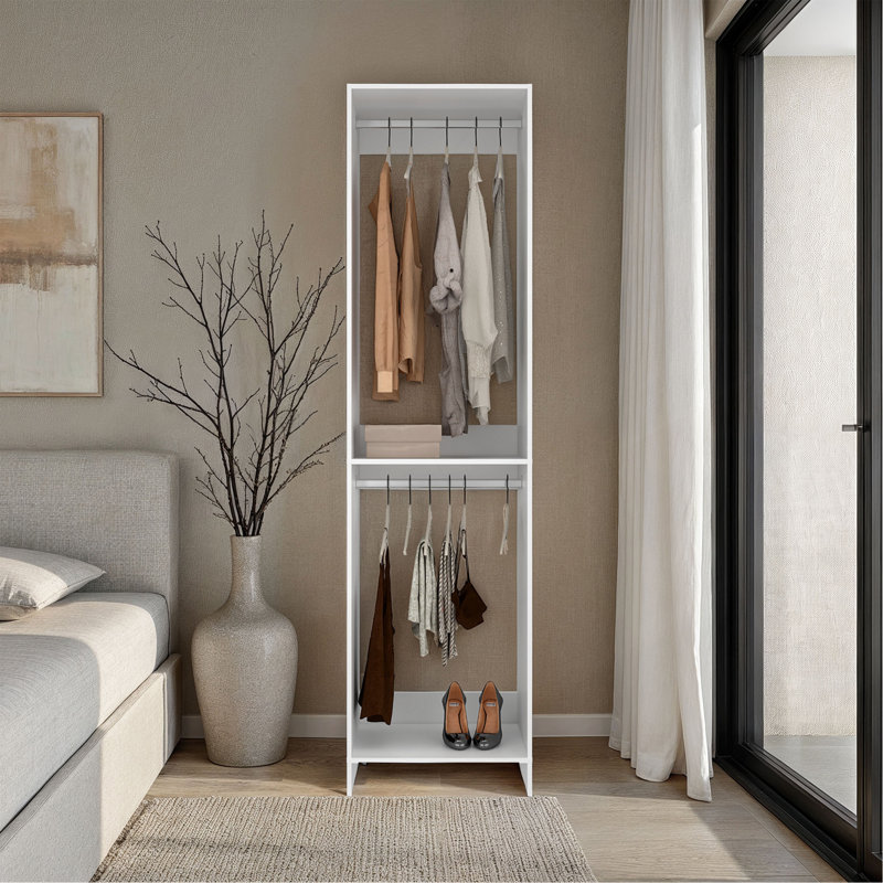 Dover Closet, 2 Shelves, White