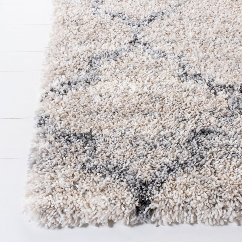 Tapis gris / ivoire Amarion, Rectangle 9 pi x 12 pi