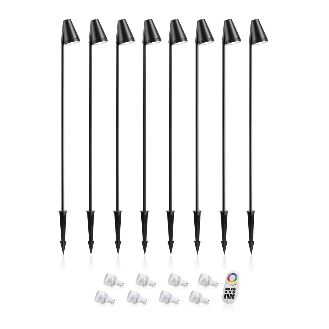 Auraglow Colour Changing IP65 Tall Outdoor Garden Spike Light