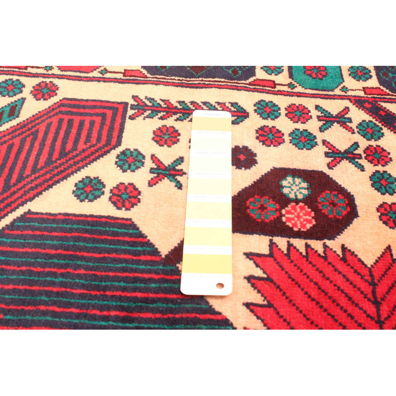 Tapis orange Teimani 2 pi 10 po x 4 pi 10 po