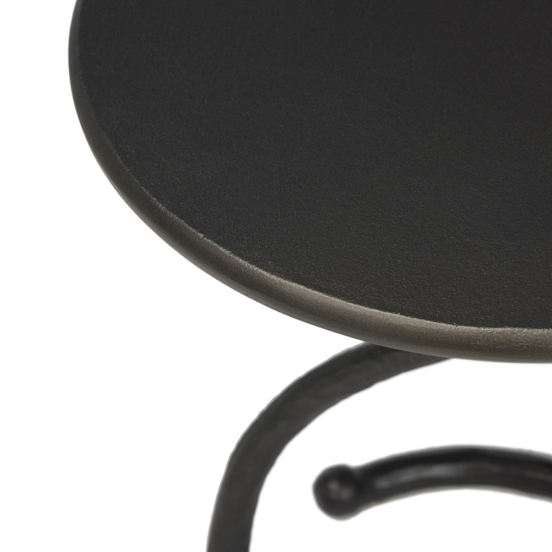VERA End Table, Gunmetal