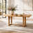 Premium Solid Wood Extendable Dining Table with Rounded Corners-1290104940