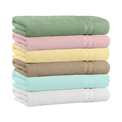 4 Piece 100% Cotton Bath Towel Set
