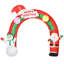 Arche de Noël gonflable géante avec père Noël pour la cour 106,25 po The Holiday Aisle®