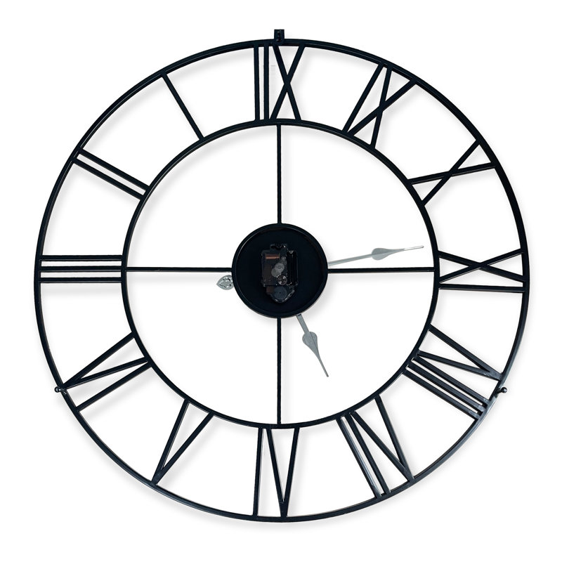 Gobles Iron Wall Clock, Black
