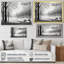«Countryside Winter Park», impression monochrome sur toile-463037699-463037698