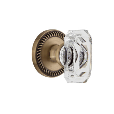 Double porte-boutons en cristal Grandeur Newport Rosette