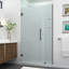 Porte de douche à charnière sans cadre Belmore GS-105384985-105384986