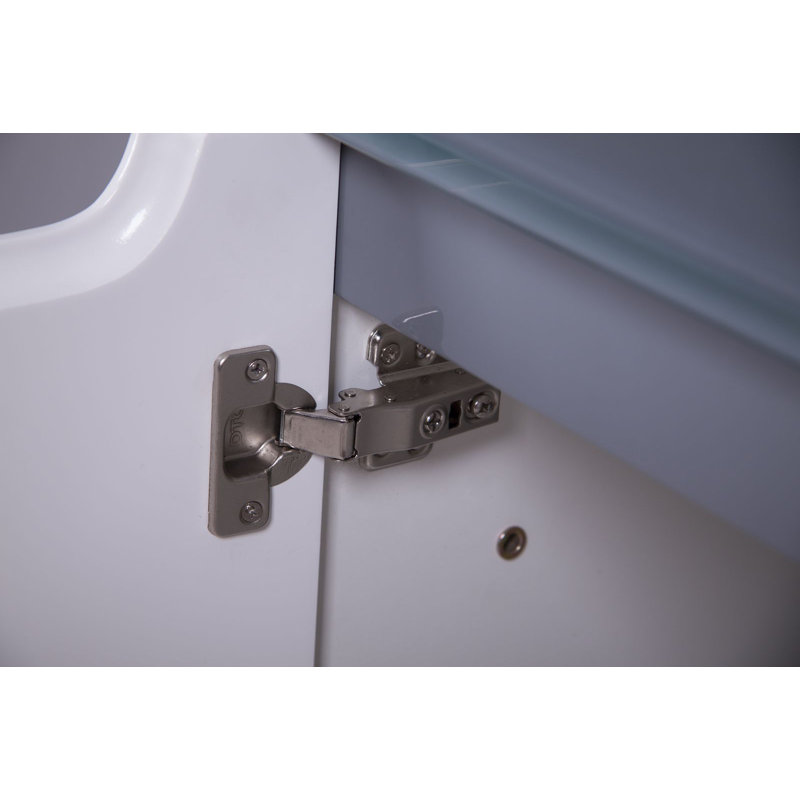 Sonlin 30 po L x 19 po P 2 portes Meuble-lavabo avec évier simple et Comptoir en Porcelaine