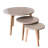 Round Lamp Table Oatmeal - Small Side table