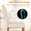 Chaise rembourrée capitonnée en bois massif-90892355-91682946