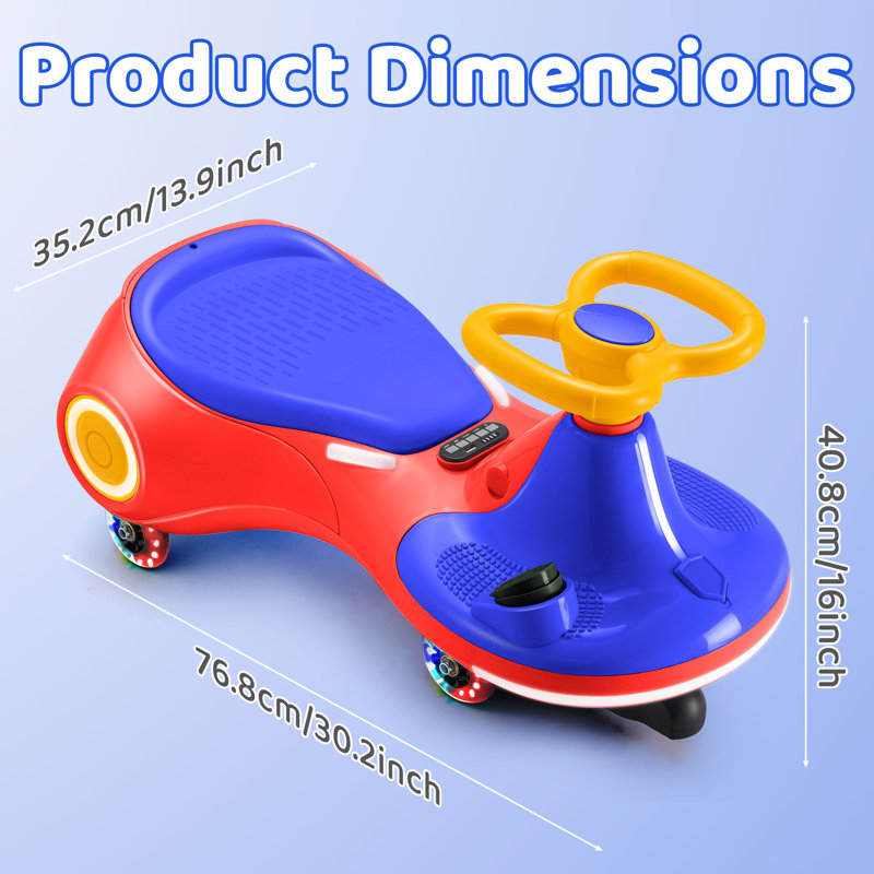 Ride‑on Toy DollaDash Battery Powered Ride On, Red/Blue