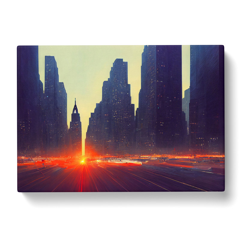 A New York City Skyline Vol.5 - Wrapped Canvas, 50cm H x 76cm W x 3cm D