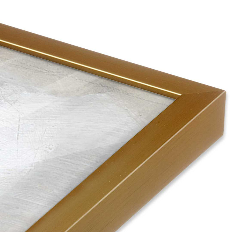 Impression sur toile, "Brins de beurre II" par Vanna Lam, H 16 po x l 12 po, Doré