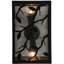 Applique murale encastrée 2 lumières branches avec feuilles