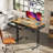 Electric Standing Desk With 3-tier Spacious Fabric Drawers, Height Adjustable Desk With Recessed Power Outlets, Sit Stand Table With Hidden Cable Management Tray-494546544