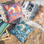 Coussin décoratif d'extérieur imperméable imprimé floral pour jardin de patio-840368373-840329198