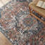 Tapis bleu foncé / brun / crème Forand-515455683