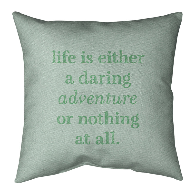 Coussin Handjet, 20 po x 20 po, Vert, Housse de coussin seulement - sans coussin