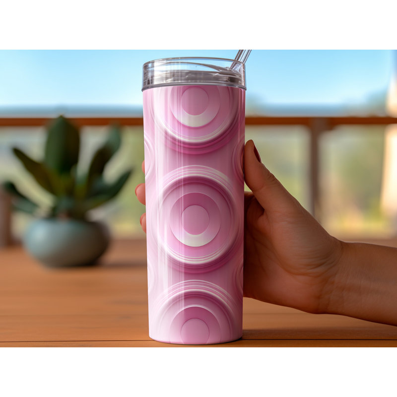 Choose Handmade Tumblers 591ml Vacuum Insulated Stainless Steel (18/8) Travel Tumbler with Straw