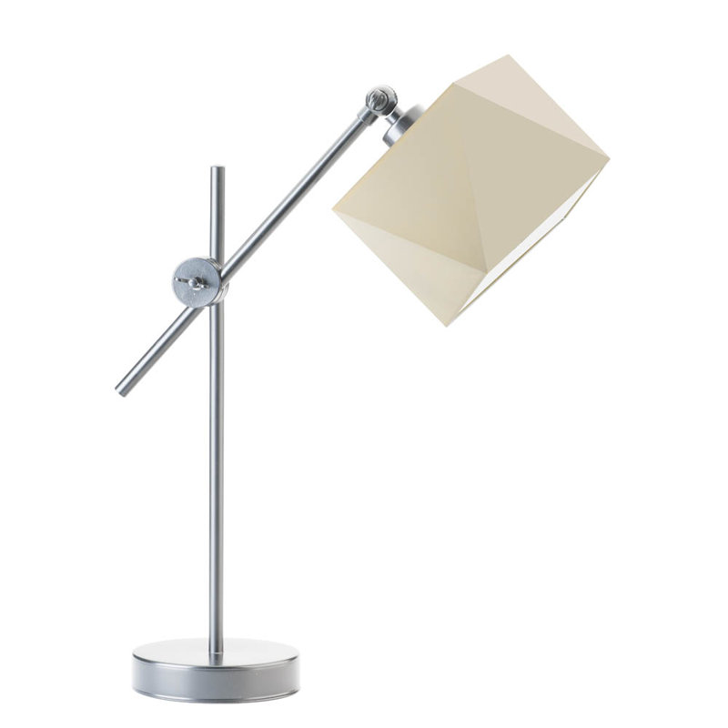 Cabezas Adjustable Metal Desk Lamp, Light Beige