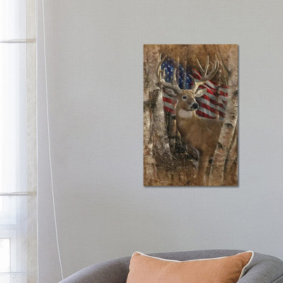 Whitetail Buck America par Collin-gris-impression d’art graphique