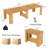 Haakon 118‘’ Kitchen Dining Table Set With Chairs, Extendable Console Table With Extension Leaves Holder, Extendable Dining Room Table, Seats 2-12, Space-saving Long Folding Dining Table Furniture( Table+ 12 Chairs)-124538930-124538932