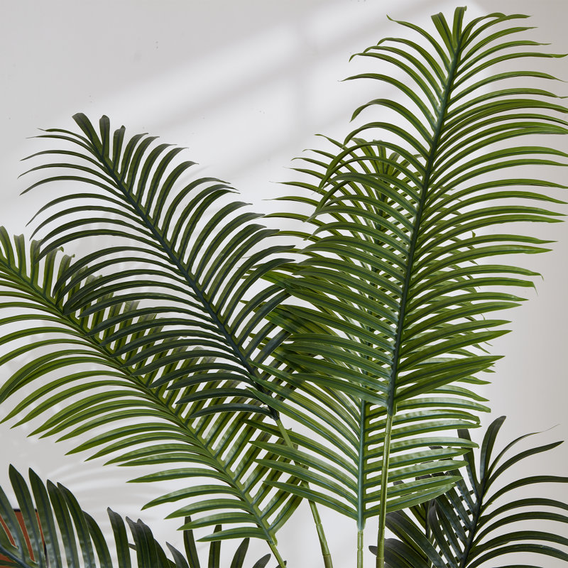 Palmier artificiel 6 pi, plante artificielle d'intérieur avec jardinière blanche pour décoration de bureau personnel